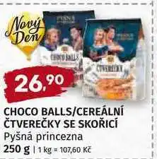 Trefa CHOCO BALLS/CEREÁLNÍ ČTVEREČKY SE SKOŘICÍ Pyšná princezna 250 g nabídka