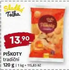 Trefa Sladká tečka PIŠKOTY tradiční 120 g nabídka