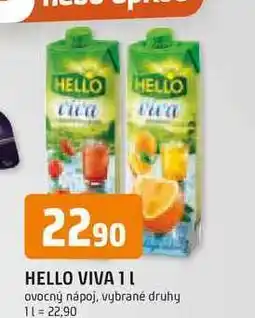 Trefa HELLO VIVA 1l ovocný nápoj nabídka