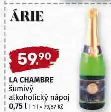 Trefa ÁRIE LA CHAMBRE šumivý alkoholický nápoj 0,75l nabídka