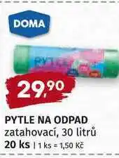 Trefa DOMA PYTLE NA ODPAD zatahovací, 30 litrů 20 ks nabídka