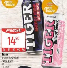 Globus Tiger energetický nápoj nabídka