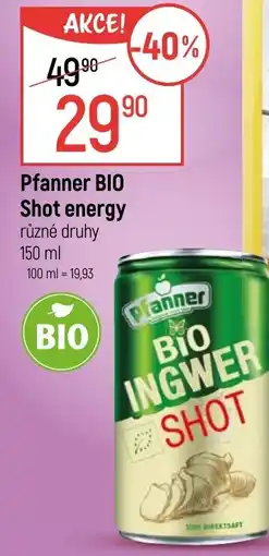Globus Pfanner BIO Shot energy nabídka