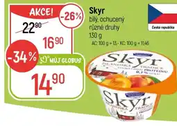 Globus Skyr bílý, ochucený nabídka
