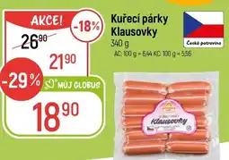Globus Kuřecí párky Klausovky nabídka