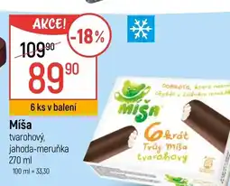 Globus Míša tvarohový, jahoda-meruňka nabídka