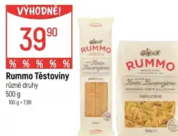 Globus Rummo Těstoviny nabídka