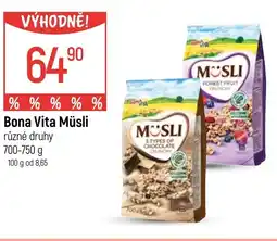 Globus Bona Vita Müsli nabídka