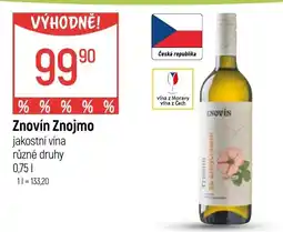 Globus Znovín Znojmo jakostní vína nabídka