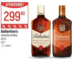 Globus Ballantine's skotská whisky 40% nabídka