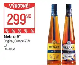 Globus Metaxa 5 Original, Orange 38% nabídka