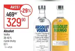 Globus Absolut Vodka 38-40% nabídka