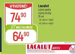 Globus Lacalut zubní pasta nabídka