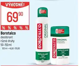 Globus Borotalco deodorant nabídka