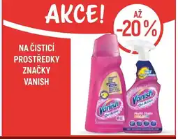 Globus Na čisticí prostředky značky VANISH nabídka