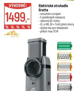 Globus Elektrické struhadlo Gratta nabídka