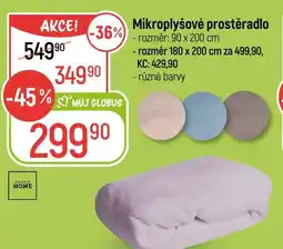 Globus Mikroplyšové prostěradlo nabídka