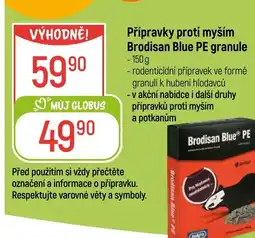 Globus Přípravky proti myším Brodisan Blue PE granule nabídka