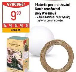 Globus Materiál pro aranžování Koule aranžovací polystyrenová nabídka