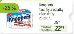 Globus Knoppers tyčinky a oplatky nabídka
