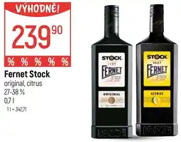 Globus Fernet Stock original, citrus 27-38% nabídka