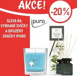 Globus Sleva na vybrané svíčky a difuzéry značky ipuro nabídka