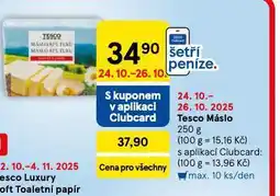 Tesco Máslo nabídka