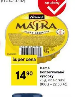 Tesco Hemé konzervované výrobky nabídka