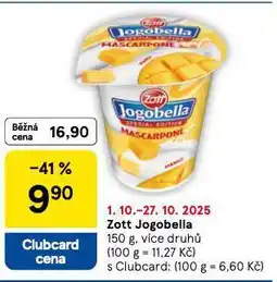 Tesco Zott jogobella nabídka