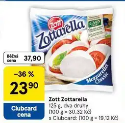Tesco Zott zottarella nabídka