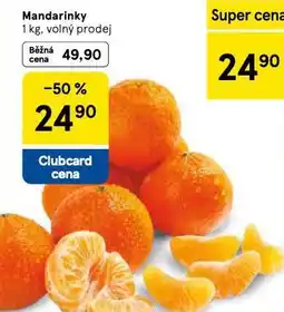 Tesco Mandarinky nabídka