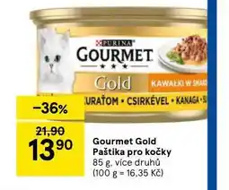 Tesco Gourmet gold paštika pro kočky nabídka
