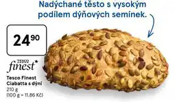 Tesco Finest ciabatta s dýní nabídka