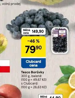Tesco Borůvky nabídka