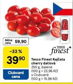 Tesco Finest rajčata cherry datlová nabídka