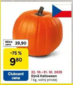 Tesco Dýně halloween nabídka