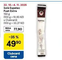 Tesco Solá espatec fuet extra nabídka
