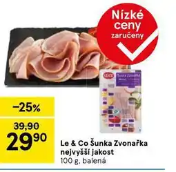 Tesco La & co šunka znovařka nejvyšší jakost nabídka