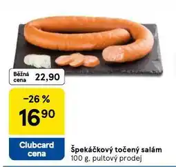 Tesco Špekáčkový točený salám nabídka