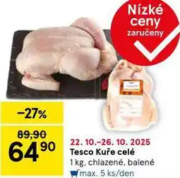 Tesco Kuře celé nabídka