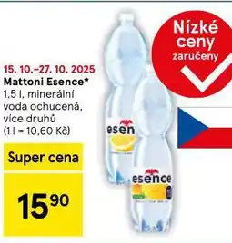 Tesco Mattoni esence nabídka