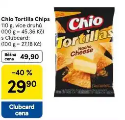 Tesco Chio tortilla chips nabídka