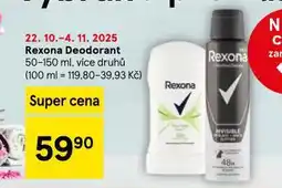 Tesco Rexona deodorant nabídka