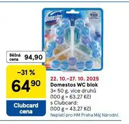 Tesco Domestos wc blok nabídka