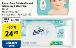 Tesco Linteo baby dětské vlhčené ubrousky s aloe vera nabídka