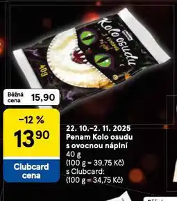 Tesco Penam kolo osudu s ovocnou náplní nabídka