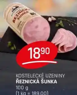 Flop Kostelecké uzeniny řeznická šunka nabídka
