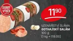 Flop Uzenářství sláma gothajský salám nabídka