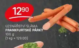Flop Uzenářství sláma frankfurtské párky nabídka