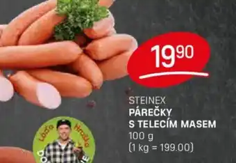 Flop Steinex párečky s telecím masem nabídka